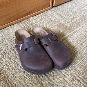 Birkenstock Boston Clog Habana Oiled Leather